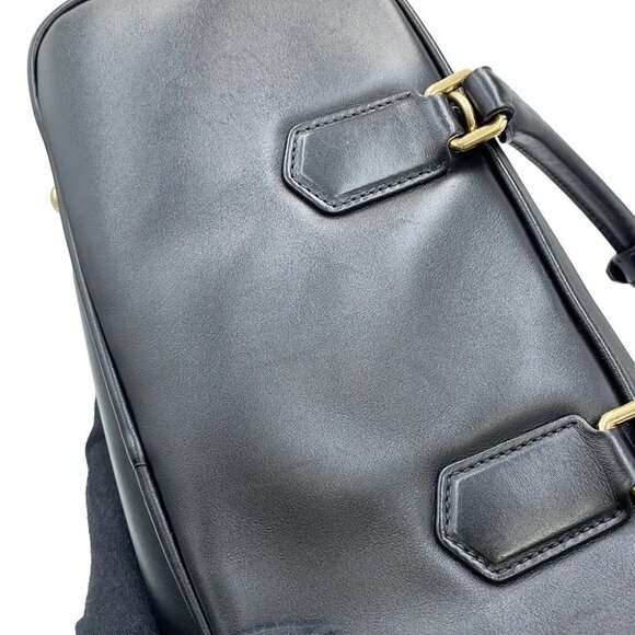 MIUMIU Arkady 2WAY Handbag Leather Black - Picture 8 of 15